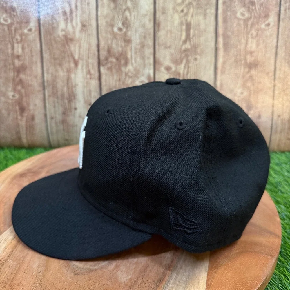 New Era 9FIFTY New York Yankees Hat Mens One Size Black 100th Anniversary Patch